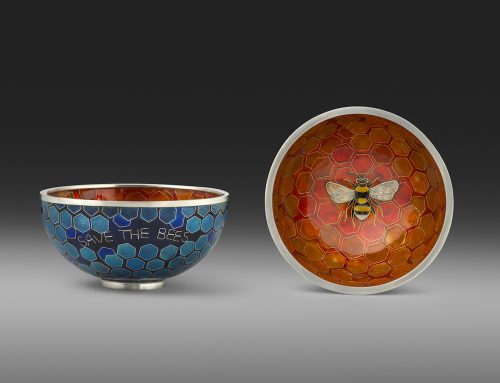 “Save the Bees” Silver Bowl